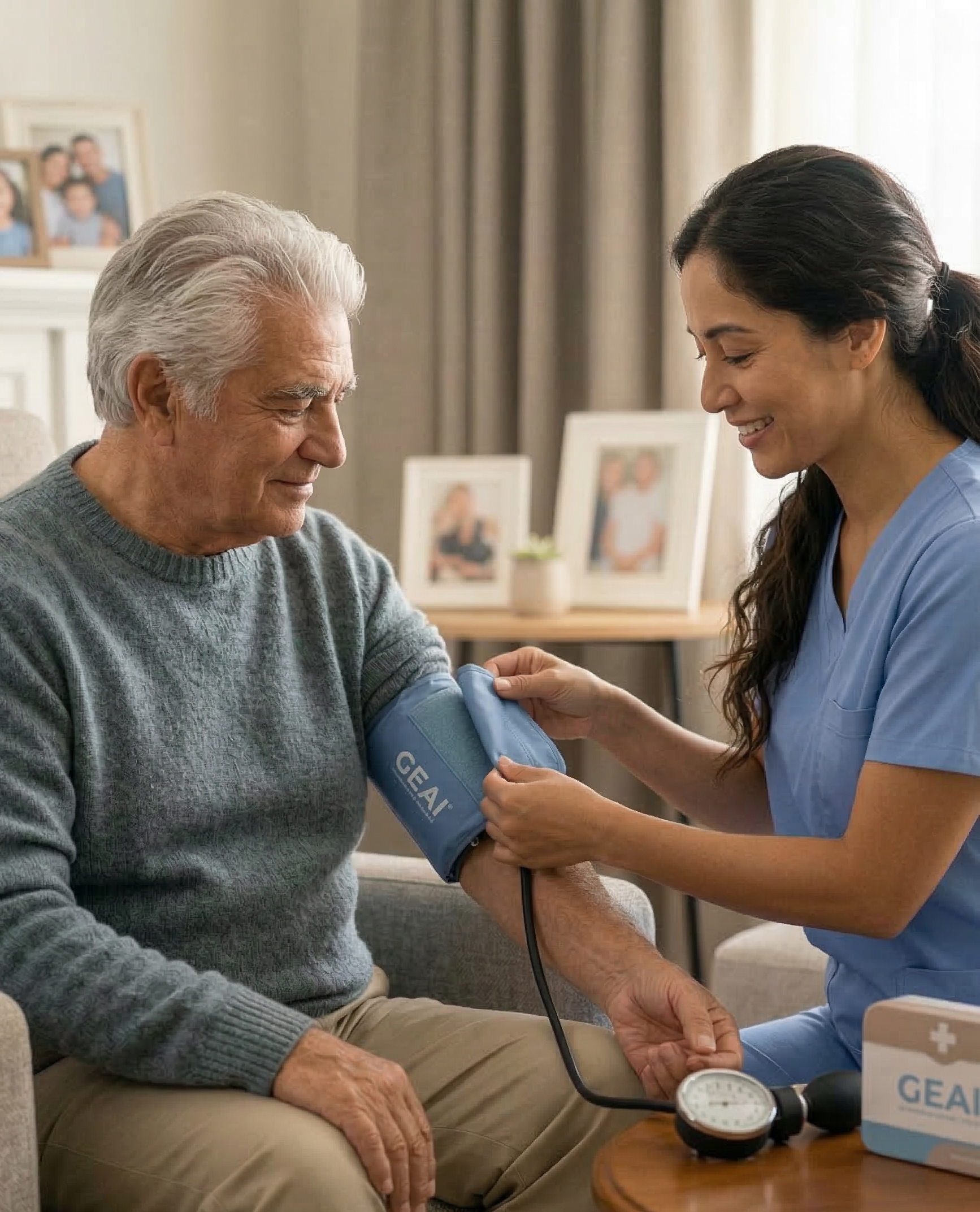 Cuidado de adultos mayores y asistencia médica en casa - GEAI